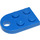 LEGO Blue Plate 2 x 3 with Rounded End and Pin Hole (3176)