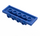 LEGO Blau Platte 2 x 6 x 0.7 mit 4 Noppen auf Seite (72132 / 87609)