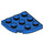 LEGO Blue Plate 3 x 3 Round Corner (30357)