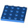 LEGO Blau Platte 4 x 4 (3031)