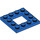 LEGO Bleu assiette 4 x 4 avec 2 x 2 Open Centre (64799)