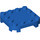 LEGO Blau Platte 4 x 4 x 0.7 mit Abgerundete Ecken und Empty Middle (66792)