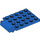 LEGO Blue Plate 4 x 5 Trap Door Curved Hinge (30042)