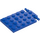 LEGO Blå Platta 4 x 6 Trap Dörr Platt gångjärn (92099)