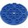 LEGO Blue Plate 6 x 6 Round with Pin Hole (11213)