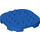 LEGO Blauw Plaat 6 x 6 x 0.7 Ronde Semicircle (66789)