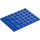 LEGO Blue Plate 6 x 8 (3036)