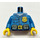 LEGO Blau Polizei Torso mit Golden Abzeichen (973 / 76382)