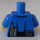 LEGO Blauw Politie Torso met Golden Kenteken (973 / 76382)