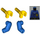 LEGO Blue Police Torso with Golden Badge (973 / 76382)