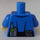 LEGO Blauw Politie Torso met Golden Badge (973 / 76382)