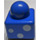 LEGO Blauw Primo Steen 1 x 1 met 3 Wit Circles Aan Tegenoverliggende zijden (31000)
