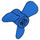 LEGO Blauw Propeller met 3 Messen (6041)
