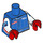 LEGO Blue Race Car Guy Minifig Torso (973 / 88585)