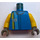 LEGO Blau Racer Fahrer, Nitro Torso (973 / 73403)