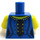 LEGO Blau Rootbeer Belle Minifigur Torso (973 / 76382)