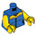 LEGO Blue Rootbeer Belle Minifig Torso (973 / 76382)