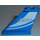 LEGO Blue Rudder 1 x 3 x 4 with JW001 and Claw Marks (Both Sides) Sticker (2340)