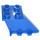 LEGO Blauw Roer 2 x 2 x 4 met Plaat (3479)