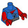 LEGO Blå Scarlet Spider Minifig Torso (973 / 88585)