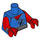 LEGO Blue Scarlet Spider Minifig Torso (973 / 88585)