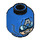 LEGO Blau Scuba Captain America Minifigure Kopf (Einbau-Vollbolzen) (3626 / 25669)
