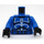 LEGO Blå Senate Commando Kaptajn med Printed Ben Minifig Torso (973 / 76382)