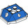 LEGO Bleu Shell avec blanc Spikes (67931)