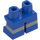 LEGO Blau Kurze Beine mit Silber Streifen (16709 / 41879)