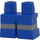 LEGO Bleu Court Jambes avec Argent Stripe (16709 / 41879)