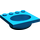 LEGO Bleu Sink 4 x 4 Oval (6195)