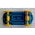 LEGO Sininen Skateboard with Yellow Wheels