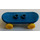 LEGO Sininen Skateboard with Yellow Wheels