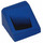 LEGO Blauw Helling 1 x 1 (31°) met Adrift Vent (Links) Sticker (35338)