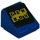 LEGO Blauw Helling 1 x 1 (31°) met &#039;GXR Doos&#039; Sticker (50746)