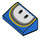 LEGO Blau Steigung 1 x 2 (31°) mit Delfin Augen (85984 / 94320)