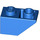 LEGO Blauw Helling 1 x 2 (45°) Omgekeerd (3665)
