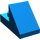 LEGO Bleu Pente 1 x 2 (45°) avec assiette (15672 / 92946)