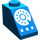 LEGO Bleu Pente 1 x 2 (45°) avec blanc Rotary Phone (3040)