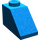 LEGO Bleu Pente 1 x 2 (45°) sans tenon central