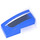 LEGO Blue Slope 1 x 2 Curved with Bumper Left Side Sticker (11477)