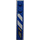 LEGO Bleu Pente 1 x 6 Incurvé avec Bleu et blanc Danger Rayures Droite Autocollant (41762)