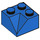 LEGO Bleu Pente 2 x 2 (45°) Double Concave (Surface lisse) (3046)