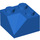 LEGO Bleu Pente 2 x 2 (45°) Double Concave (Surface lisse) (3046)