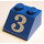 LEGO Bleu Pente 2 x 2 (45°) avec &quot;3&quot; (3039)