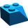 LEGO Blauw Helling 2 x 2 (45°) met Dubbele Concave (Ruw oppervlak) (3046 / 4723)