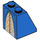 LEGO Blau Steigung 2 x 2 x 2 (65°) mit Gold Skirt mit Unterrohr (3678 / 86354)