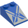 LEGO Blau Steigung 2 x 3 (25°) mit Anakin Skywalker Podracer Logo mit rauer Oberfläche (3298)