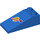 LEGO Bleu Pente 2 x 4 (18°) avec Classic Espacer logo (17982 / 47699)