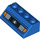 LEGO Blue Slope 2 x 4 (45°) with Headlights and Black Lines Pattern with Rough Surface (82927 / 82928)